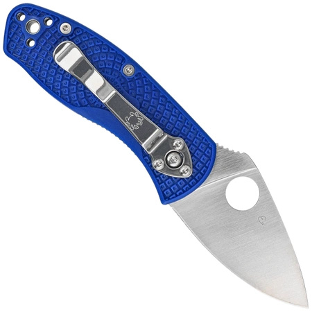 Nóż składany Spyderco Ambitious Lightweight Blue FRN, Satin Plain CPM S35VN (C148PBL)