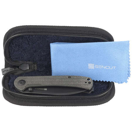 Nóż składany Sencut Scepter Dark Green Micarta, Black Stonewashed 9Cr18MoV (SA03G)