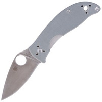 Nóż składany Spyderco Alcyone G-10 Grey, CTS-BD1N Plain (C222GPGY)