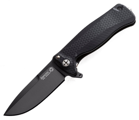Nóż składany LionSteel SR Flipper Aluminum Black / Black Blade (SR22A BB)