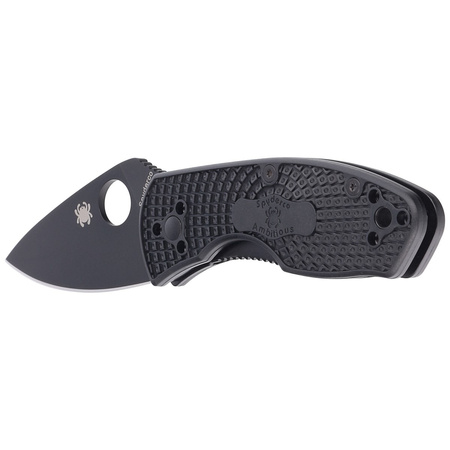 Nóż składany Spyderco Ambitious Black FRN, Black Blade (C148PBBK)