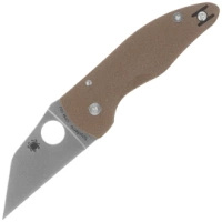 Nóż składany Spyderco Microjimbo Brown G10, Stonewashed CPM 15V by Eric Glesser (C264GPBN15V)