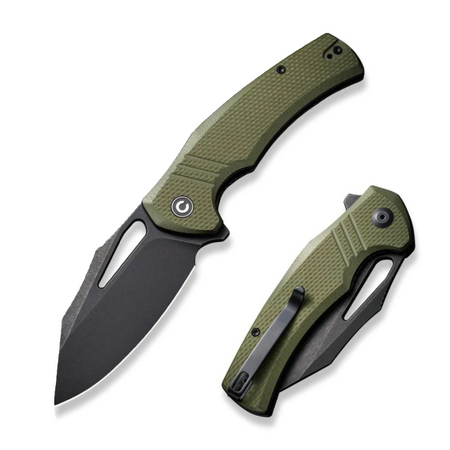 Nóż składany Civivi BullTusk OD Green G10, Black Stonewashed 14C28N (C23017-2)