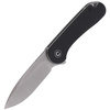 Nóż CIVIVI Elementum Flipper Black G10, Satin Finish (C907A)