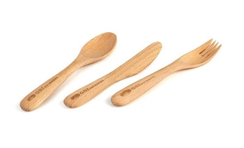 Sztućce drewniane GSI RAKAU Cutlery Set