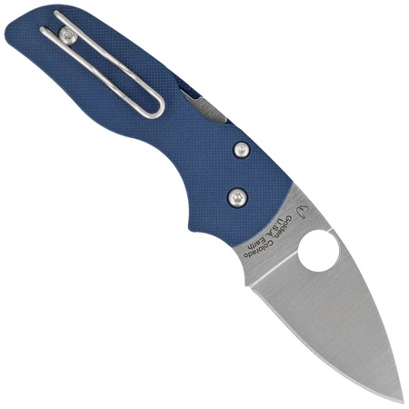 Nóż składany Spyderco Lil' Native Cobalt Blue G10, Satin CPM SPY27 by Eric Glesser (C230GPCBL)