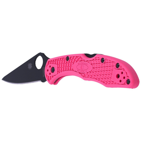 Nóż składany Spyderco Delica 4 FRN Pink, Black Blade Plain (C11FPPNS30VBK)