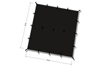 Płachta biwakowa - Tarp 3x3 - DD Hammocks - Jet Black