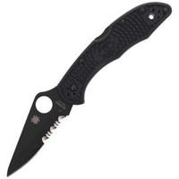 Nóż składany Spyderco Delica 4 FRN Black/Black Blade (C11PSBBK)