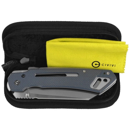 Nóż składany Civivi Buster FG Neutral Blue Coarse G10, Satin Nitro-V by Snecx Tan (C24052-2)