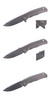 Nóż składany LionSteel T.R.E. Titanium Grey / Satin Blade (TRE GY)