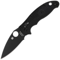 Nóż składany Spyderco Manix 2 Lightweight Black Blade Plain - C101PBBK2