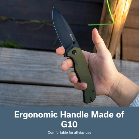 Nóż składany Sencut Skarnax OD Green G10, Black 9Cr18MoV (S24025-2)