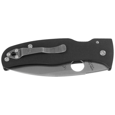 Nóż składany Spyderco Bodacious, Black G10, Satin CPM S30V by Sal Glesser (C263GP)