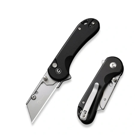 Nóż składany Civivi Elementum Utility Black Aluminium, Stonewashed 6Cr13 (C23039B-1)