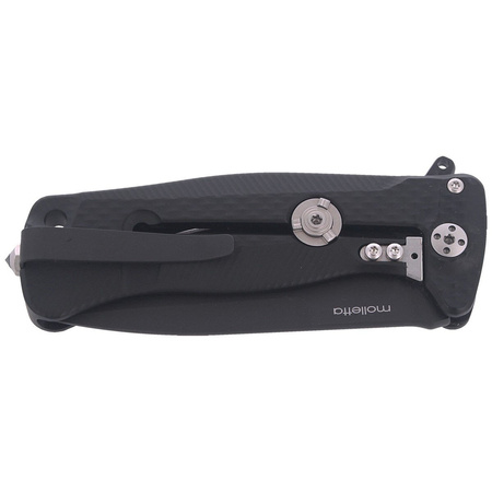 Nóż składany LionSteel SR Flipper Aluminum Black / Black Blade (SR22A BB)