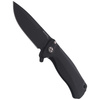 Nóż składany LionSteel SR Flipper Aluminum Black / Black Blade (SR22A BB)