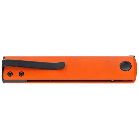 Nóż składany Fox Chnops Orange Aluminium, Black Top Shield Becut by Raven Knives Design (FX-543 ALO)