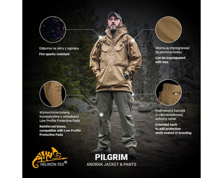 Kurtka Anorak Helikon Pilgrim - Black