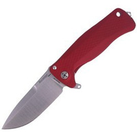 Nóż składany LionSteel SR Flipper Aluminum Red / Satin Blade (SR22A RS)