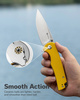 Nóż składany Sencut Praktisk Yellow G10, Satin 9Cr18MoV (S24019-2)