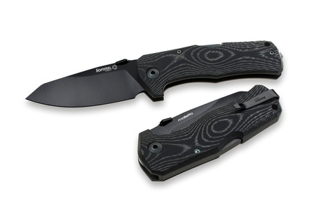 Nóż składany LionSteel TM1 Micarta Black / Black Blade (TM1 MB)