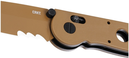 Nóż skladany CRKT M16-14XD Desert Tan - Tanto Veff Serrations