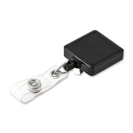 KEY-BAK - Retraktor Retract-A-Badge ID Square with Clip - 0200-107