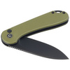 Nóż Civivi Button Lock Elementum II OD Green G10, Black Stonewashed Nitro-V (C18062P-3)