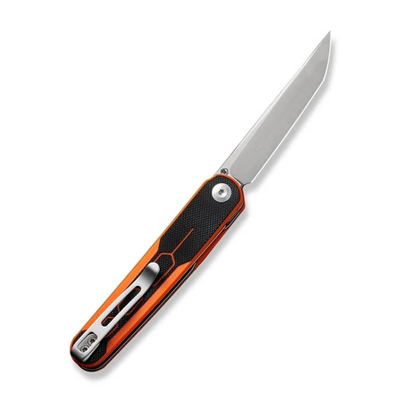 Nóż składany Civivi KwaiQ Orange/Black G10, Satin Nitro-V by Rafal Brzeski (C23015-2)