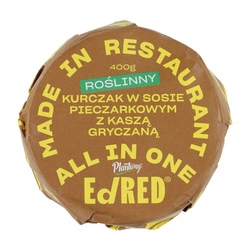 EdRed - Danie Roślinny kurczak w sosie pieczarkowym z kaszą gryczaną 400 g