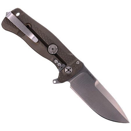 Nóż składany LionSteel SR22 Titanium Bronze, Satin Blade (SR22 B)