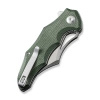 Nóż składany CIVIVI Chiro Green Canvas Micarta, Satin 14C28N (C23046-2)