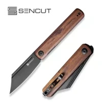 Sencut - Nóż składany Bronte Guibourtia Wood, Black Stonewashed 9Cr18MoV (SA08E)