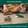 Pas skórzany do polerowania Dwustronny z pastą polerską zieloną i białą (25g) Beavercraft LS9P2