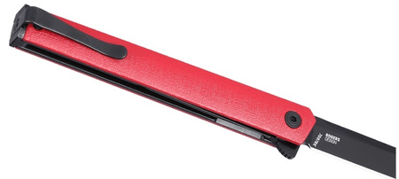 Nóż składany CRKT 7097RK CEO FLIPPER RED/BLACK BLADE