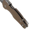 Nóż składany Spyderco Microjimbo Brown G10, Stonewashed CPM 15V by Eric Glesser (C264GPBN15V)