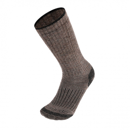 Comodo - Skarpety Alpaca Mountain Hiker z wełną merino i alpaki - brązowe