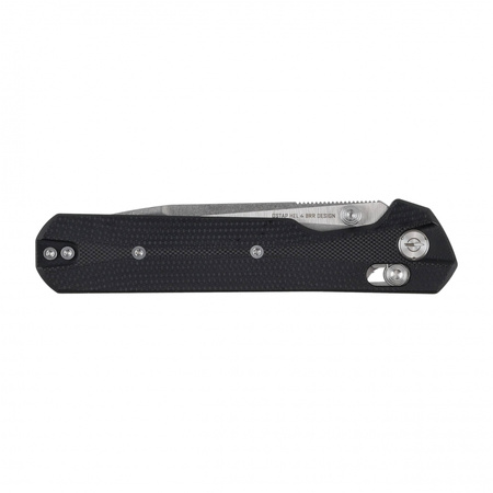 KNIVESPL - Nóż składany The First CPM MagnaCut, czarne G10, Stonewashed/Satin