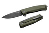 Nóż składany LionSteel Myto Green Aluminium, Old Black (MT01A GB)