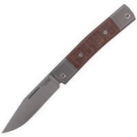 Nóż składany LionSteel bestMAN Natural Canvas Micarta, Clip Blade (BM1 CVN)