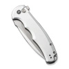 Nóż składany Civivi Button Lock Praxis Silver Aluminium, Satin Nitro-V (C18026E-2)