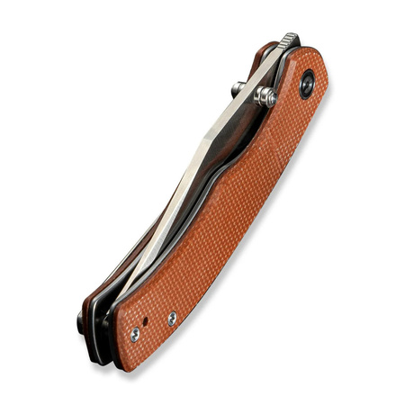 Nóż składany Civivi Clingman Brown Canvas Micarta, Black Stonewashed Nitro-V by Taylor Martin Best Damn EDC (C23065-3)