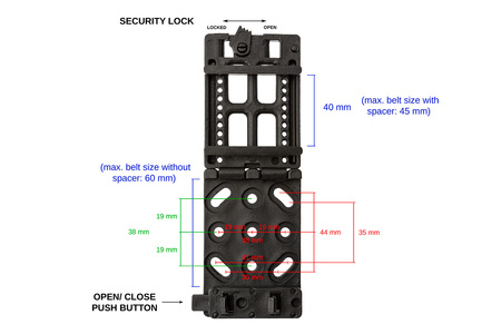 TAC-CLIP - Adapter do pasa - Montaż do pochwy Kydex