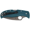 Nóż składany Spyderco LeafJumper Blue Lightweight FRN, Satin Plain K390 by Sal Glesser (C262PBLK390)