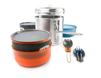 Menażka - Zestaw naczyń do gotowania - GSI Glacier Stainless Dualist II