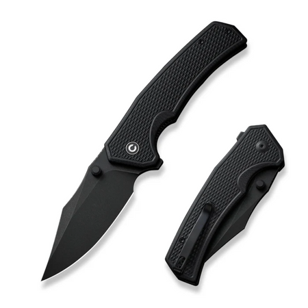 Nóż składany Civivi Vexillum Black G10, Black Stonewashed Nitro-V (C23003D-1)