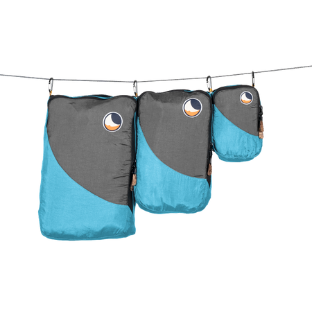 TTTM - Zestaw 3 organizerów podróżnych - aqua/d.grey