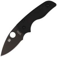 Nóż składany Spyderco Lil' Native G-10 Black/Black Blade Plain (C230GPBBK)