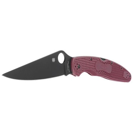 Nóż składany Spyderco Police 4 Sprint Run Burgundy FRN, TiCN Micro-Melt PD#1 by Sal Glesser (C07BGBKP4)